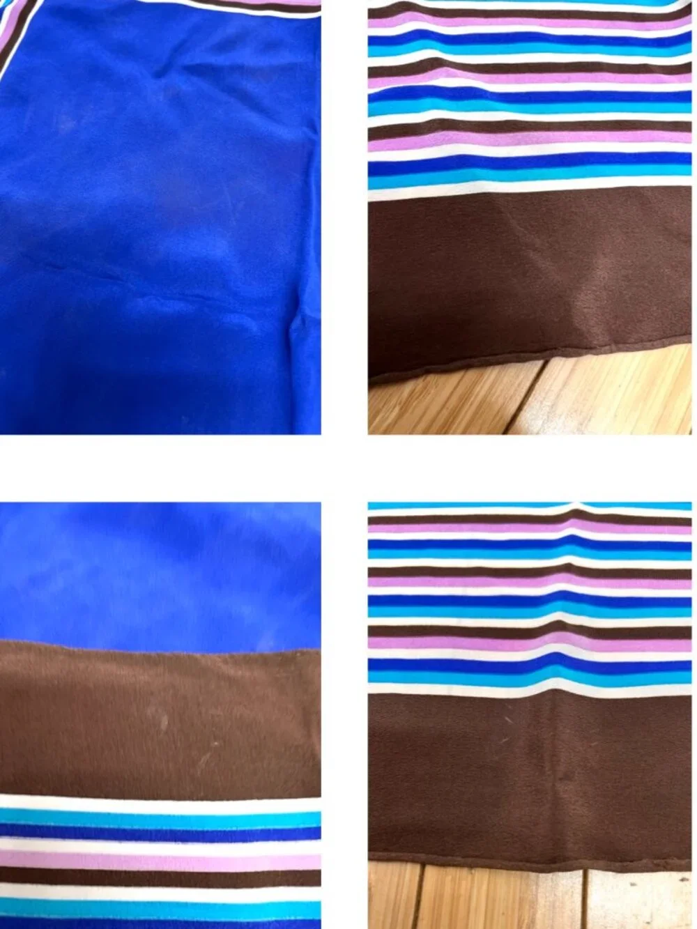 Yves Saint Laurent YSL 100% Silk Satin Scarf 30
